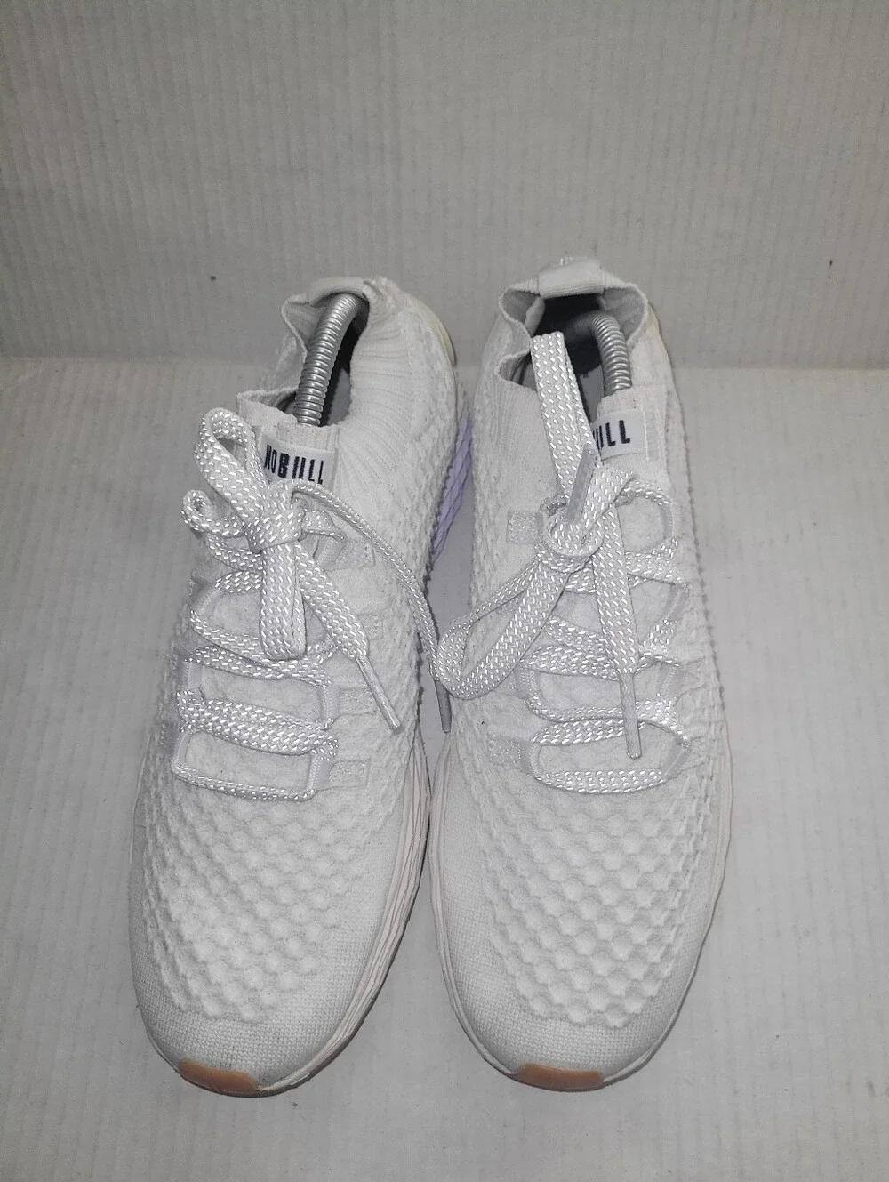NOBULL Knit Runner Shoes Mens 10 Womens Athletic Training 11.5 Sneaker White Gum